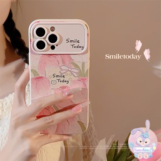 ใหม่ เคสโทรศัพท์มือถือ กันตก ป้องกันเลนส์กล้อง ลายดอกไม้สวยงาม สําหรับ iPhone 11 14 13 12 Pro Max 8 7 Plus XR XS Max