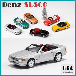 Dct 1:64 Benz SL500 Roadster ฝาครอบด้านบน แบบถอดออกได้ ของเล่นสําหรับเด็กผู้ชาย ของขวัญวันเกิด รถของเล่น รถสะสม