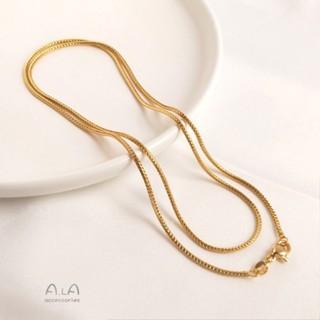 สร้อยคอโซ่ยาว ทอง 14K 60 ซม. จี้รูปงู หนอนผีเสื้อ กระดูก เครื่องประดับ DIY