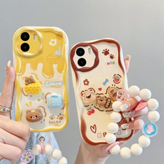 เคส Redmi A1 เคส Redmi A2 เคสน่ารัก ขอบครีม โทรศัพท์ สามมิติ ฟิกเกอร์ตุ๊กตา เคสนิ่ม เคสเต็ม NYGZ