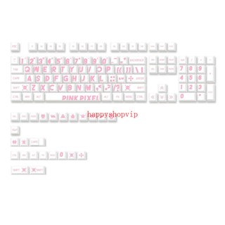 Hsv ชุดปุ่มกดคีย์บอร์ด PBT 129 คีย์ ขนาดใหญ่ กันแสง ย้อมสี สําหรับคีย์บอร์ด Mechanical Keyboa