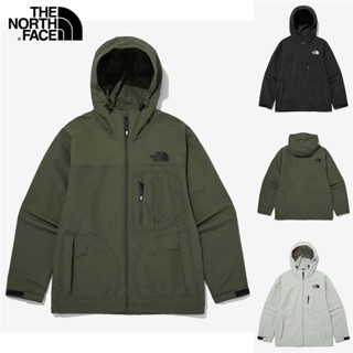 เสื้อแจ็กเก็ตกันลม ปักลายโลโก้ The North Face 100% กันน้ํา เหมาะกับใส่กลางแจ้ง สําหรับผู้ชาย และผู้หญิง