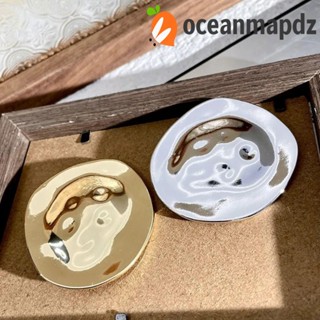 Oceanmapdz คําสั่งใหญ่ เข็มกลัด ไม่สม่ําเสมอ โลหะผสม เครื่องประดับ ทรงกลม เข็มกลัดหั่น ดีไซน์ชนกลุ่มน้อย ไม่ซ้ําใคร สไตล์เกาหลี ตกแต่ง