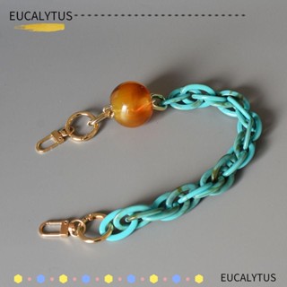 Eutus สายโซ่อะคริลิคเรซิ่น คละสี สําหรับคล้องกระเป๋าสะพายไหล่ ใส่โทรศัพท์มือถือ DIY