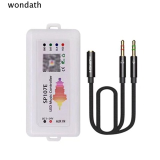 Wonda ตัวควบคุมเพลง บลูทูธ LED SP107E WIFI DC5-24V SPI พิกเซล สีเต็ม สําหรับแถบไฟ