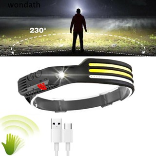 Wonda แถบไฟหน้า LED ชาร์จ USB สว่างมาก สําหรับตั้งแคมป์