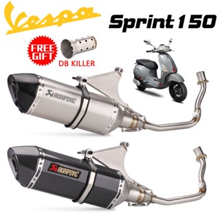 ระบบท่อไอเสีย แบบเต็ม สําหรับ Vespa Sprint Primavera 150 125 2017-2020 ปี