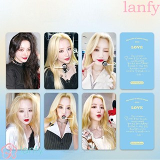 Lanfy (G) I-DLE การ์ดโลโม่ การ์ดรูปภาพ HD สไตล์เกาหลี สําหรับหอพัก 6 ชิ้น ต่อชุด