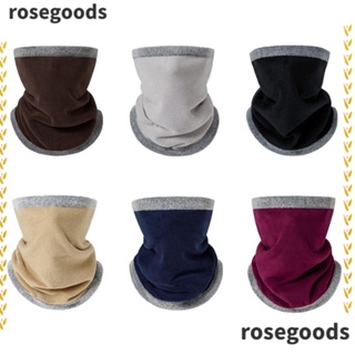 Rosegoods1 ปลอกคอ ผ้ากํามะหยี่ แบบครึ่งหน้า กันลม กันหนาว สองด้าน สําหรับผู้ชาย