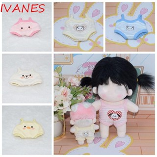 Ivanes ชุดนอนจั๊มสูท มีฮู้ด ผ้าฝ้าย แฮนด์เมด ขนาด 10-20 ซม. สําหรับตุ๊กตา 10 20 ซม.