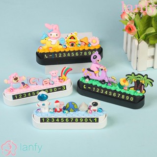 Lanfy ป้ายจอดรถ หมายเลขโทรศัพท์มือถือ ลายการ์ตูนหมากฝรั่งน่ารัก ของเล่นสําหรับเด็ก