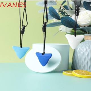 Ivanes ของเล่นยางซิลิกาเจล ทรงสามเหลี่ยม สําหรับเด็กทารกแรกเกิด