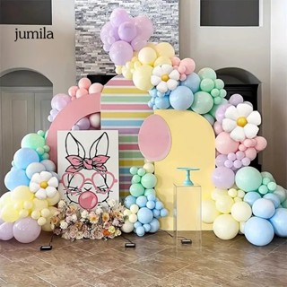 Jumila ชุดลูกโป่ง ลายดอกเบญจมาศ สีพาสเทล สําหรับเด็กผู้หญิง 159 ชิ้น