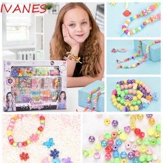 Ivanes ลูกปัดซิลิโคน ขนาดเล็ก DIY ของเล่นสําหรับเด็กผู้หญิง