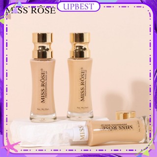 ♕ Miss Rose Liquid Foundation Full Cover Pores Dark Circle คอนซีลเลอร์ไวท์เทนนิ่ง Moisturizing Smooth Natural Foundation แต่งหน้า 35ml 8 แบบ UPBEST