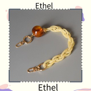 Ethel1 สายโซ่เรซิน อะคริลิค สีพื้น สําหรับคล้องกระเป๋าสะพายไหล่ กระเป๋าถือ กระเป๋าเมสเซนเจอร์ โทรศัพท์ DIY