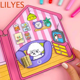 Lilyescub สติกเกอร์ ลายการ์ตูนสุนัข เป็ดน้อย 3D สีเหลือง DIY ของเล่นสําหรับเด็ก