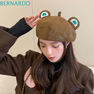 Bernardo หมวกเบเร่ต์ ทรงแปดเหลี่ยม ลายหูแมว สไตล์เกาหลี แฟชั่นฮาราจูกุ Y2K