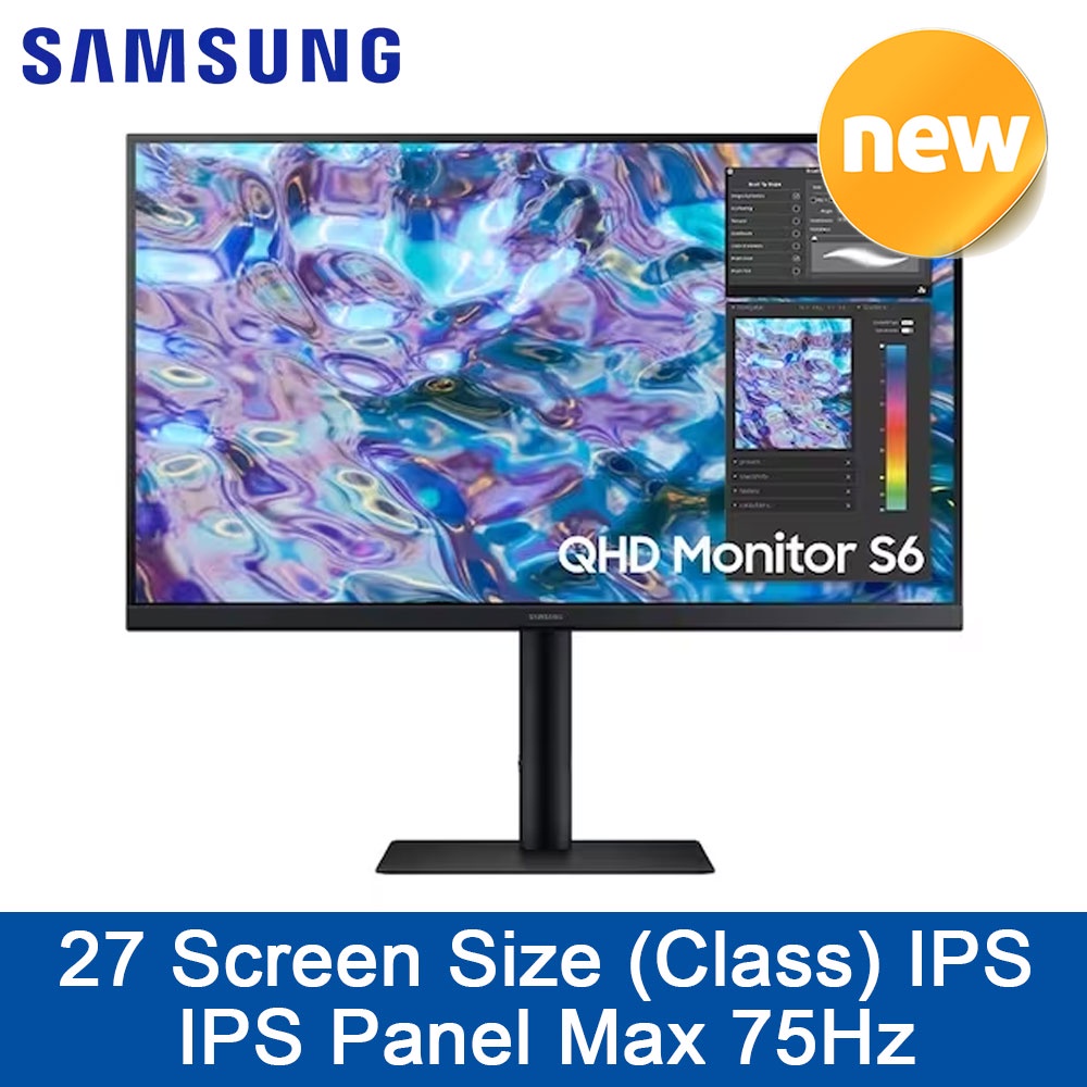 SAMSUNG S27B610 Monitor 27 Screen Size Class IPS Panel MAx 75Hz Korea