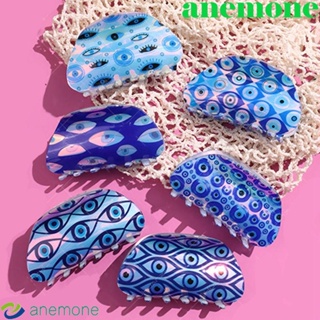 Anemone กิ๊บติดผมหางม้า PVC รูปปีศาจปีศาจ สีฟ้า สไตล์พังก์ สําหรับผู้หญิง