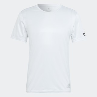 adidas วิ่ง เสื้อยืด Run It ผู้ชาย สีขาว HB7471