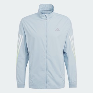 adidas วิ่ง เสื้อแจ็คเก็ต Run Icons ผู้ชาย สีน้ำเงิน IL1794