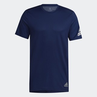 adidas วิ่ง เสื้อยืด Run It ผู้ชาย สีน้ำเงิน HM8446