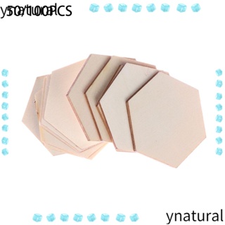 Ynatural 50/100 ชิ้น ไม้ DIY หัตถกรรม ตกแต่ง ตัดด้วยเลเซอร์