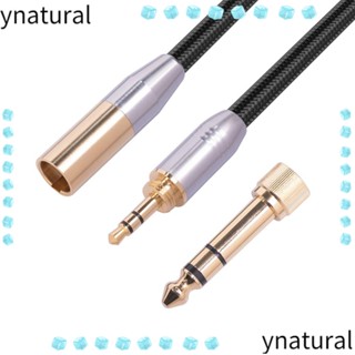 Ynatural อะแดปเตอร์สายเคเบิ้ลอลูมิเนียมฟอยล์ 30 ซม. 6.35 มม.