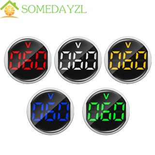 Somedayzl โวลต์มิเตอร์ ขนาดเล็ก AC 12-500V แผงกลม เครื่องตรวจจับแสง เกจวัด จอแสดงผล มอนิเตอร์ พลังงาน