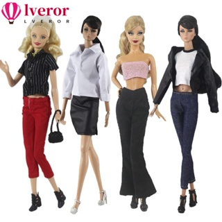 Lveror ชุดเดรสลําลอง ผ้าฝ้าย PU 1/6 30 ซม. อุปกรณ์เสริม สําหรับตุ๊กตา BJD 2023