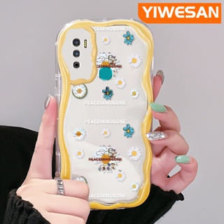 เคสโทรศัพท์มือถือใส แบบนิ่ม ลายดอกเดซี่ กันกระแทก สําหรับ Infinix Hot 9 Pro Hot 9 Play Hot 12 Play