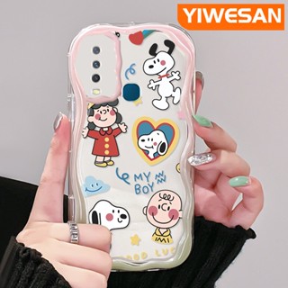 เคสโทรศัพท์มือถือแบบนิ่ม ใส กันกระแทก ลายการ์ตูนสนูปปี้ สําหรับ VIVO Y12 Y15 Y17 Y12i Y3 Y3s 2020