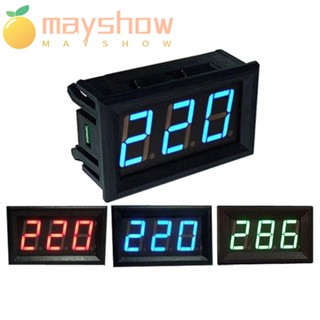 Mayshow โวลต์มิเตอร์วัดแรงดันไฟฟ้าดิจิตอล 110V 220V DIY LED AC 30-500V