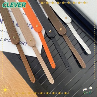 Clever สายสะพายกระเป๋า หนัง PU สีพื้น ปรับได้ แบบเปลี่ยน อุปกรณ์เสริม สําหรับกระเป๋าผู้หญิง