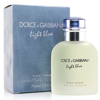 (125ml) Dolce&amp;Gabbana Light Blue Mens Eau de Toilet Dg LightBlue Bluish Light Blue eau de toilette Fresh and Persistent น้ําหอม สําหรับผู้ชาย และผู้หญิง ขนาด 125 มล.