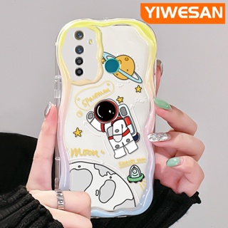 เคสโทรศัพท์มือถือแบบนิ่ม ใส กันกระแทก ลายดวงจันทร์อวกาศ แฟชั่น สําหรับ Realme 5 5i 5s 5 Pro 6i Narzo 20A Q