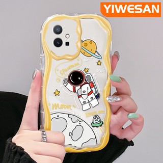 เคสโทรศัพท์มือถือแบบนิ่ม ใส กันกระแทก ลายดวงจันทร์อวกาศ แฟชั่น สําหรับ vivo y55 y75 5G y55s 2023 y33s 2023 y33e y52t y30 t1 5G iqoo z6