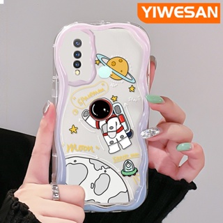 เคสโทรศัพท์มือถือแบบนิ่ม ใส กันกระแทก ลายดวงจันทร์อวกาศ แฟชั่น สําหรับ VIVO Y19 Y5s