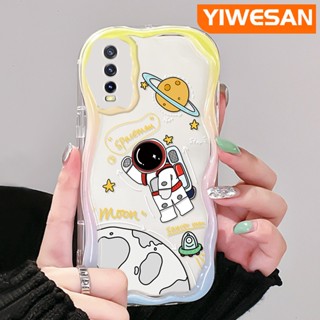 เคสโทรศัพท์มือถือแบบนิ่ม ใส กันกระแทก ลายดวงจันทร์อวกาศ แฟชั่น สําหรับ VIVO Y20 Y20i Y20S Y12s Y20 2021 Y11s Y12A Y20T Y20S M Y20S D