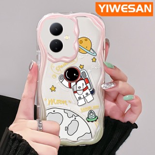 เคสโทรศัพท์มือถือแบบนิ่ม ใส กันกระแทก ลายดวงจันทร์อวกาศ แฟชั่น สําหรับ VIVO Y76 Y76s Y74s 5G Y36 Y77 Y77E 5G Y78 Y78+ 5G IQOO Z6 Lite 5G