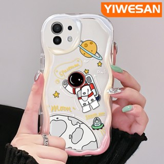 เคสโทรศัพท์มือถือแบบนิ่ม ใส กันกระแทก ลายดวงจันทร์อวกาศ แฟชั่น สําหรับ Xiaomi 12T Pro 11 Lite 5G NE 12 Lite