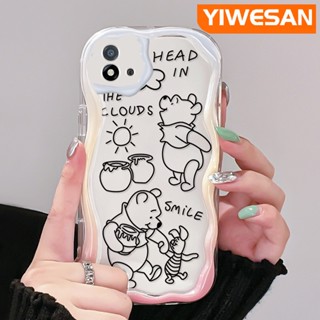 เคสโทรศัพท์มือถือแบบนิ่ม ใส กันกระแทก ลายการ์ตูนหมีพูห์ยิ้ม สําหรับ Realme C20 C20A C11 2021 C11 2020 Narzo 50i