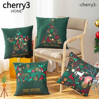 Cherry3 ปลอกหมอนอิง แบบนิ่ม ลายคริสต์มาส สําหรับตกแต่งบ้าน โซฟา