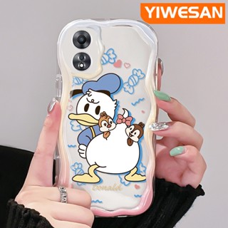 เคสโทรศัพท์มือถือ ซิลิโคนนุ่ม ใส กันกระแทก ลายการ์ตูนโดนัลด์ดั๊ก สําหรับ OPPO A58 5G A58X 5G A78 5G A1X 5G A55 5G A98 5G F23 5G A1 5G