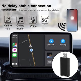 Sx อะแดปเตอร์ Carplay ไร้สาย ใช้งานง่าย Carplay อะแดปเตอร์ไร้สาย Carplay ปลั๊กแอนด์เพลย์ โซลูชั่น ไม่ยุ่งยาก สําหรับการรวมโทรศัพท์มือถือ รถยนต์ของคุณ