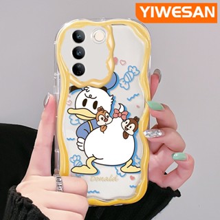 เคสโทรศัพท์มือถือ ซิลิโคนนุ่ม ใส กันกระแทก ลายการ์ตูนโดนัลด์ดั๊กน่ารัก สําหรับ vivo V27 Pro 5G V27E 5G S16 Pro 5G S16E 5G