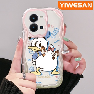 เคสโทรศัพท์มือถือ ซิลิโคนใส กันกระแทก ลายการ์ตูนโดนัลด์ดั๊กน่ารัก สําหรับ vivo Y35 5G Y36 5G Y35