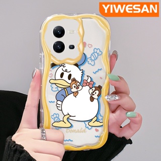 เคสโทรศัพท์มือถือ ซิลิโคนใส กันกระแทก ลายการ์ตูนโดนัลด์ดั๊กน่ารัก สําหรับ VIVO V25 5G V25E X80 Lite V21E Y73 2020