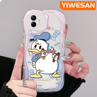 เคสโทรศัพท์มือถือ ซิลิโคนใส กันกระแทก ลายการ์ตูนโดนัลด์ดั๊กน่ารัก สําหรับ Samsung A04 A04E M04 F04